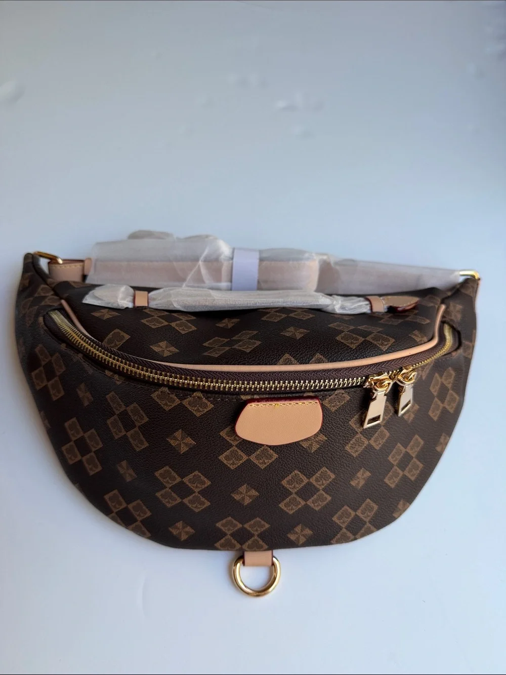 Brown Check Bum Bag